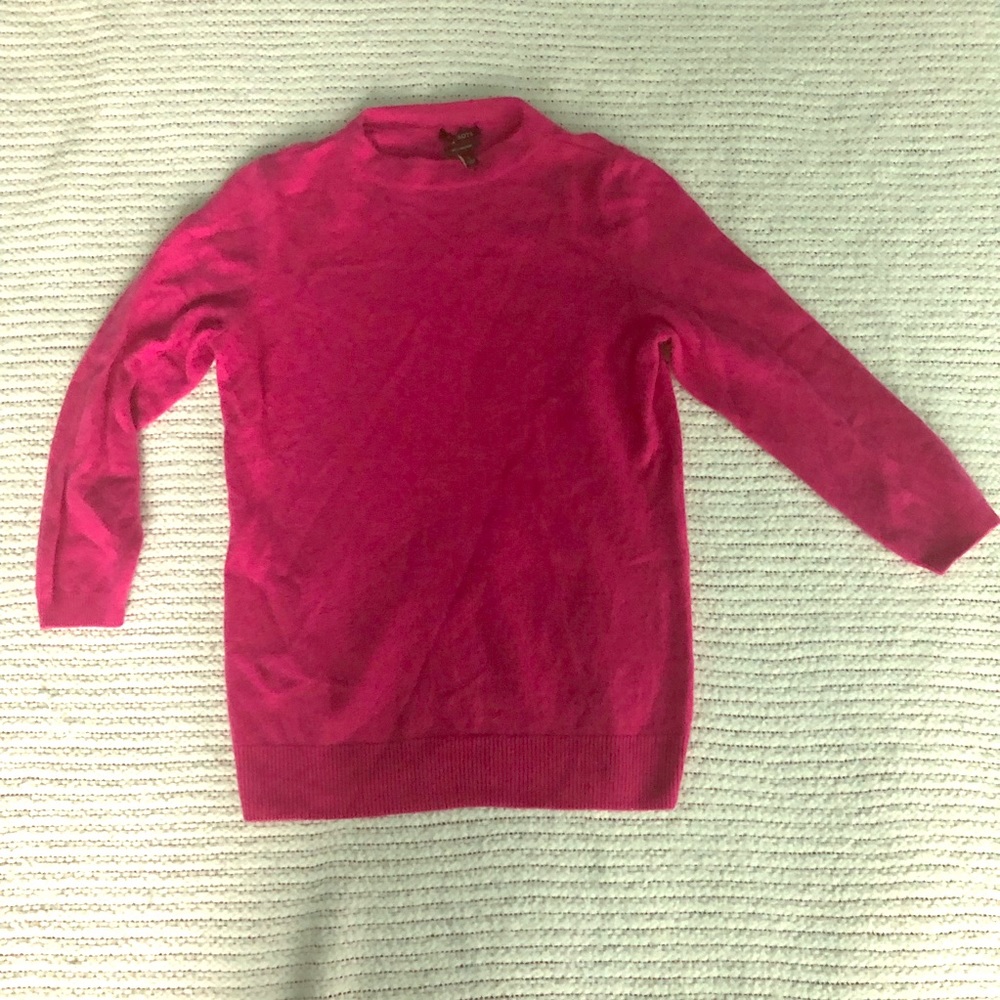 Raspberry Pink Cashmere Sweater
